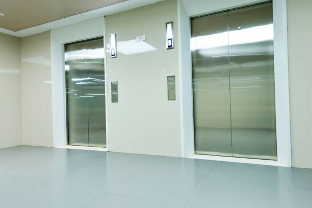 istock Elevators in modern medical clinic 1093842022