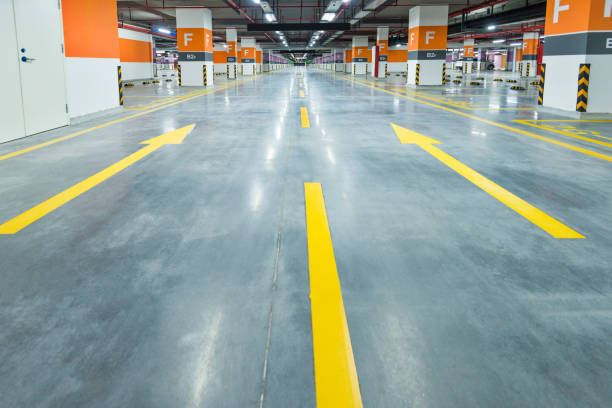 istock Empty parking garage in hospital 1093842420