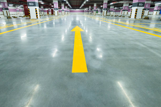 istock Empty parking garage in hospital 1093842450
