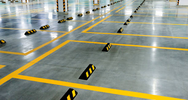 istock Empty parking garage in hospital 1093844626
