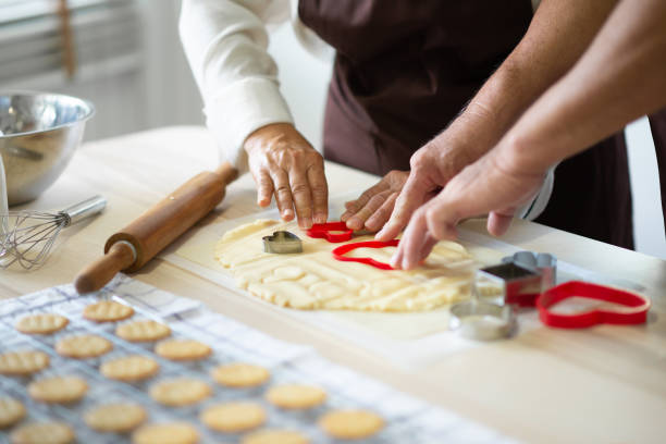 istock Senior Hands are making cookies. 1093849180