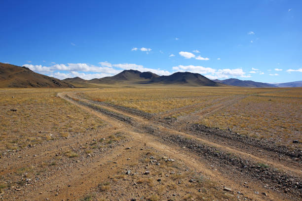 istock The rural road in the desert behind the mountain range 1093867156
