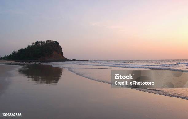 Kashid Beach Located 30 Km From Alibaug Famous For Its Beautiful Clear Blue Water White Color Sand And Lovely Streams Maharashtra India Stock Photo - Download Image Now