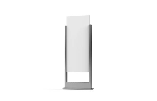istock Outdoor advertising stand on isolated white background, 3d illustration 1093880148