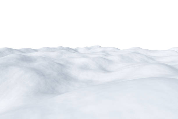 istock White snowy field, isolated on white background. 1093889230