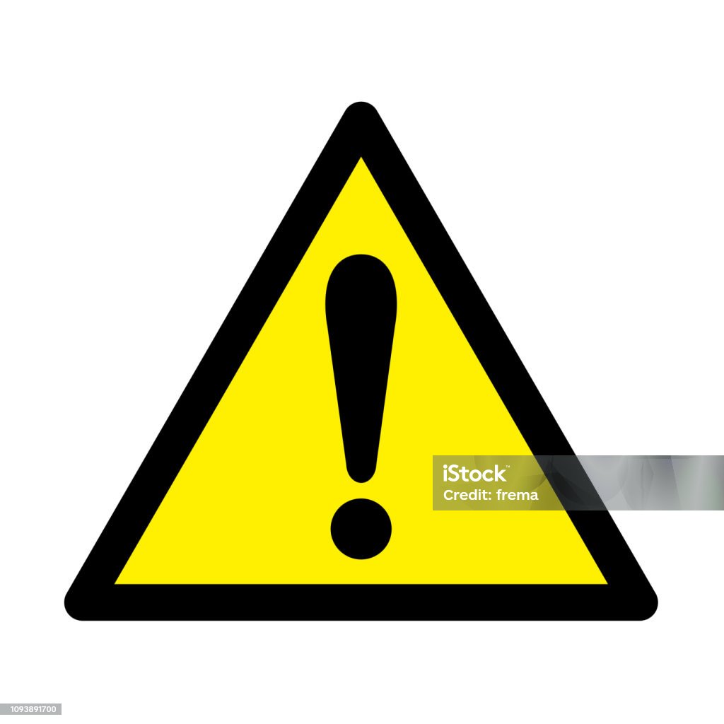 Monition Illustration Of Caution Mark Stock Illustration - Download Image Now ...