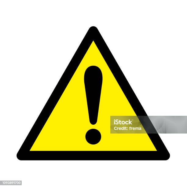 Monition Illustration Of Caution Mark Stock Illustration - Download Image Now ...