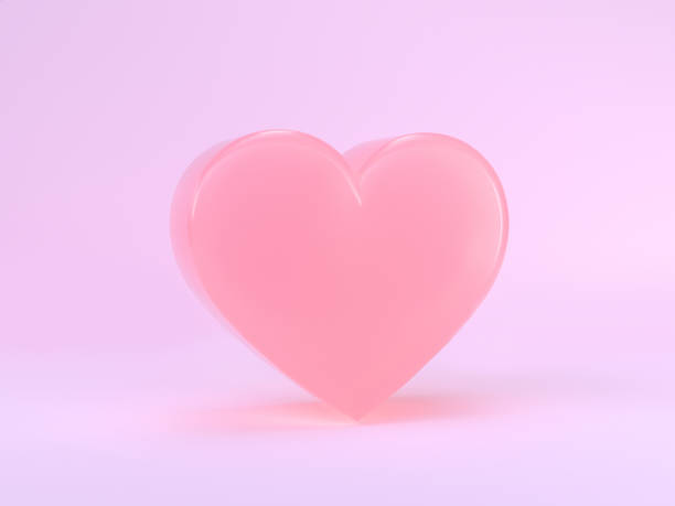 istock minimal scene pink heart shape 3d rendering valentine concept 1093894332