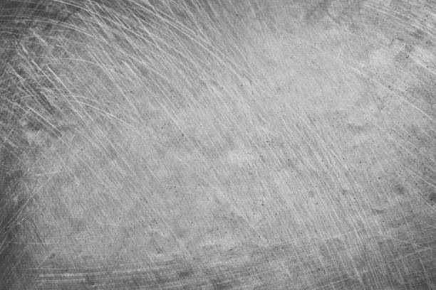 istock aluminium texture background, scratches on stainless steel. 1093895930