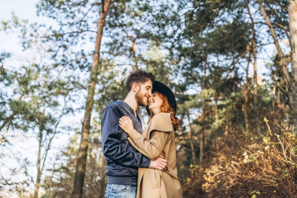 istock Happy young romantic couple spend time together outdoor. 1093900748