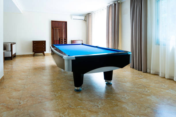 istock Pool ball table in games room 1093904442