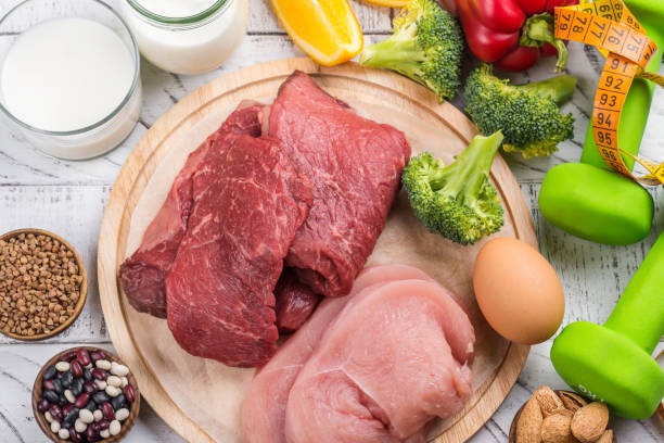 istock Foods for building muscles 1093907442