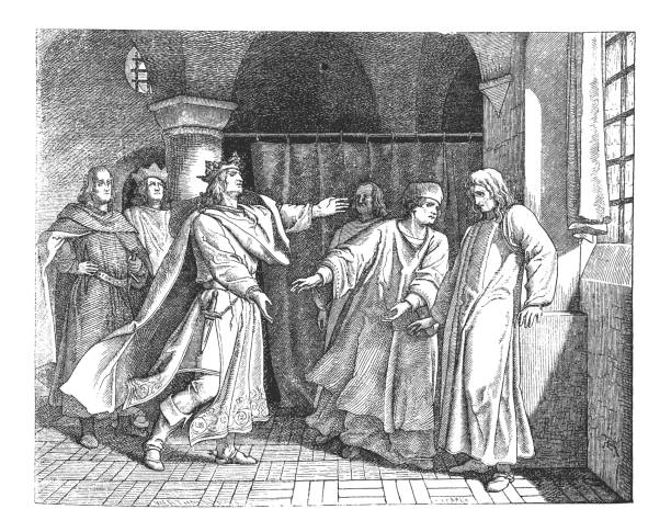 istock Reconciliation of Ludwig with Friedrich, 1882. Artist: Werthmann, Wilhelm (active 1854-1885) 1093918050