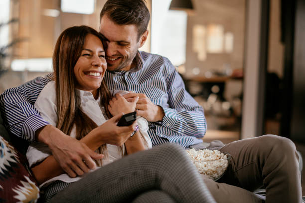istock Couple having fun at home 1093926300