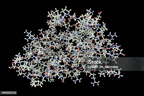 Molecule Of Human Erythropoietin Stock Photo - Download Image Now - Cytokine, Erythropoietin, Model - Object