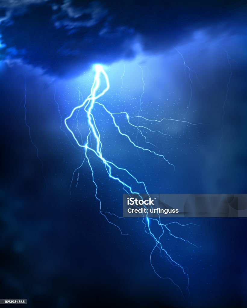 Black Lightning Storm