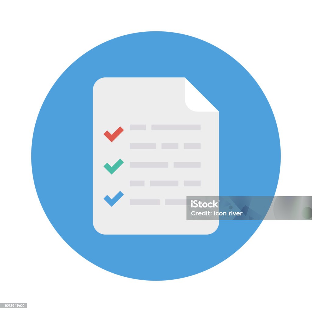Check Up File Checklist File Document Stock Illustration - Download Image Now ...