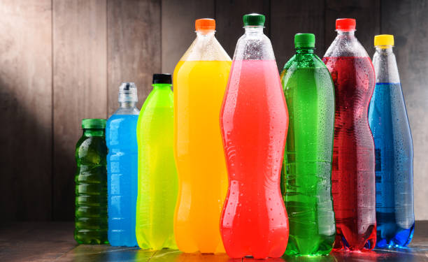 istock Plastic bottles of assorted carbonated soft drinks 1093946634