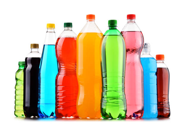istock Plastic bottles of assorted carbonated soft drinks over white 1093948118