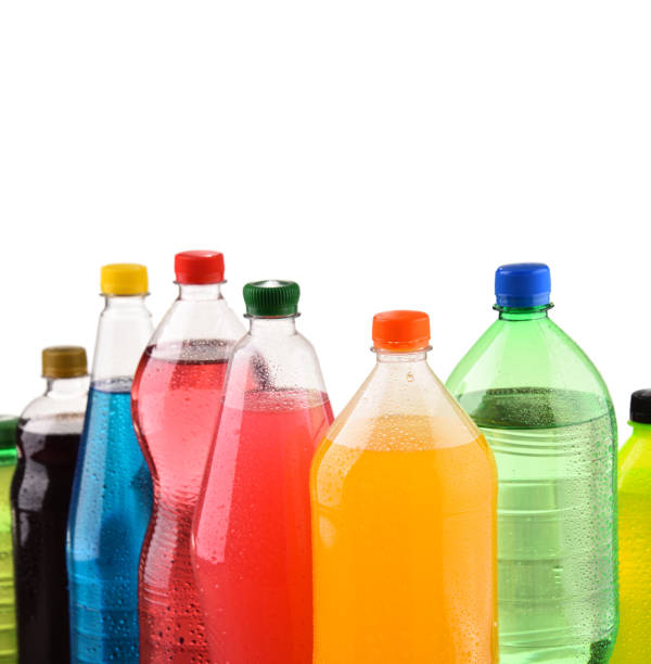 istock Plastic bottles of assorted carbonated soft drinks over white 1093948180