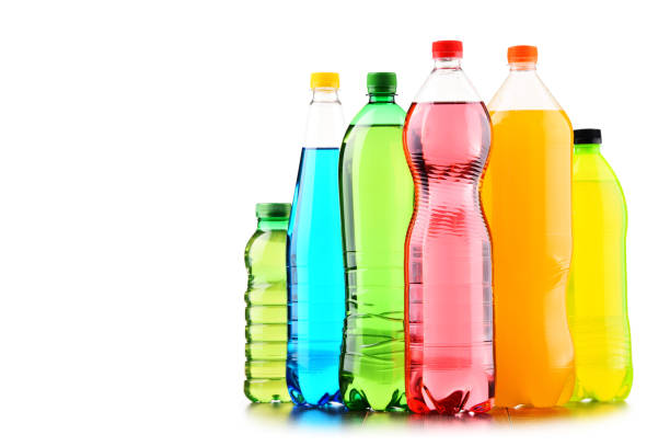 istock Plastic bottles of assorted carbonated soft drinks over white 1093948360