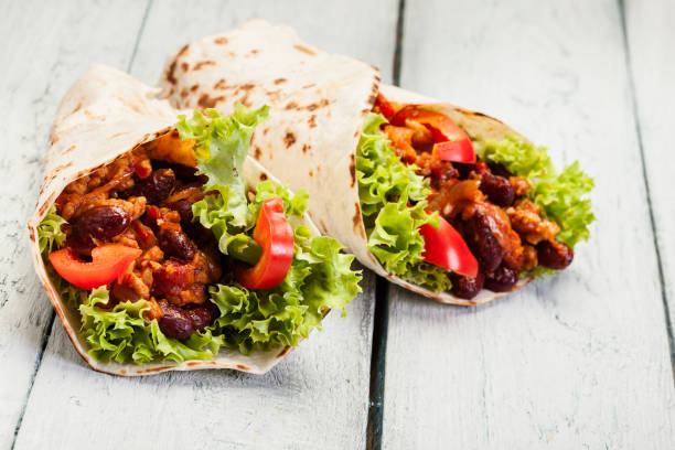 istock Tortilla with mincemeat and beans 1093948420