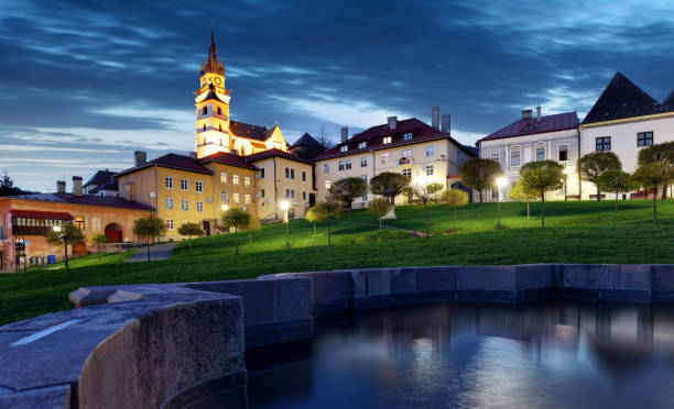 eslovaquia - minería medieval histórico ciudad de kremnica. - catherine park fotografías e imágenes de stock