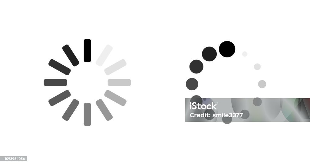 Carga de los iconos. De la carga. Cargar los iconos. Dos iconos de carga en el fondo vacía - arte vectorial de Cargar libre de derechos Carga de los iconos. De la carga. Cargar los iconos. Dos iconos de carga en el fondo vacía - arte vectorial de Cargar libre de derechos