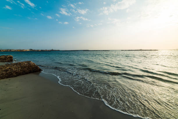 istock Clear sky over the sea at sunset 1093965970
