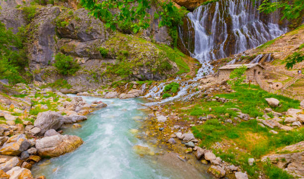 istock Mountain waterfall landscape. Kapuzbasi waterfall in Kayseri, Turkey 1093968552