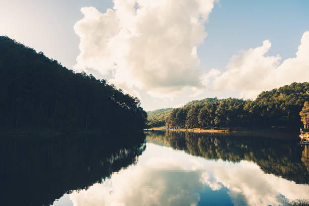 istock Lakes and forests Pang Ung In the evening 1093971150