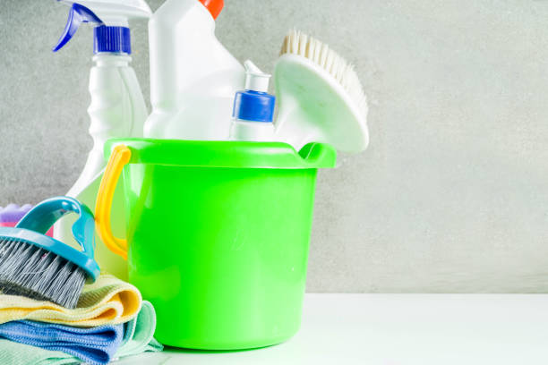 istock Cleaning supplies concept 1093975982