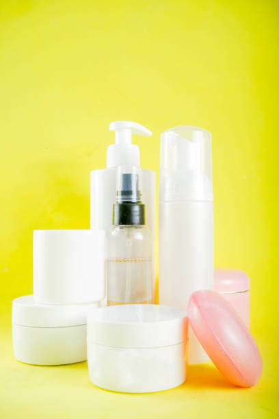 istock Personal care concept, cosmetics bottles, jar 1093976024