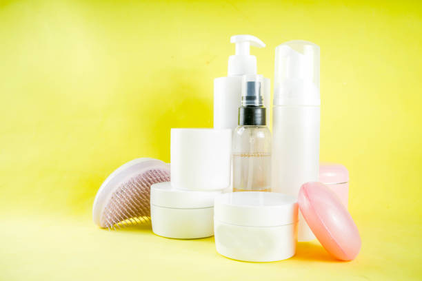 istock Personal care concept, cosmetics bottles, jar 1093976104