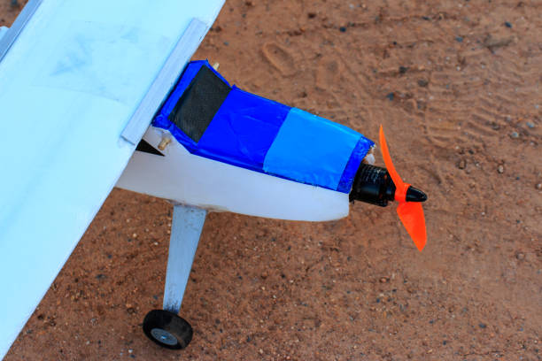 istock Toy jet airplane flaying , Made with foam 1093978788