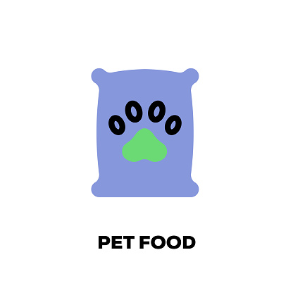 Pet Food Line Icon