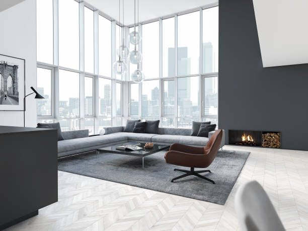 istock new modern scandinavian loft apartment. 3d rendering 1093988258
