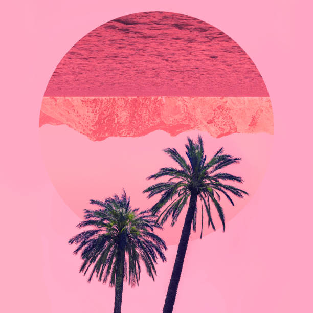 istock view of nature with palm trees in the inversion colours 1093992592