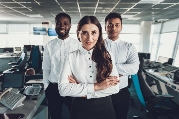 istock Team of office specialists staying on work 1094000558