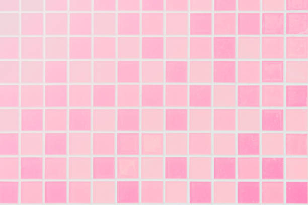 istock White or Pink ceramic wall and floor tiles abstract background. Design geometric mosaic texture for the decoration of the bedroom. 1094005430