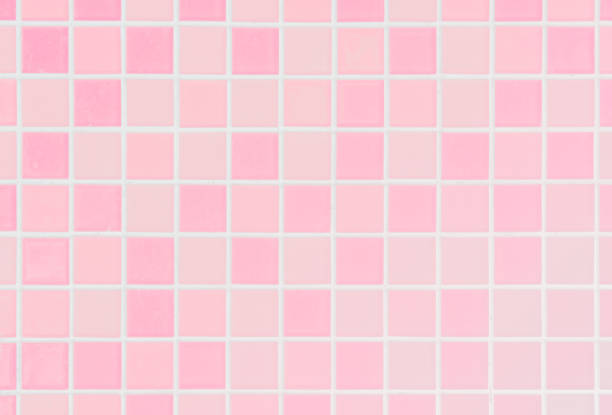 istock White or Pink ceramic wall and floor tiles abstract background. Design geometric mosaic texture for the decoration of the bedroom. 1094005438