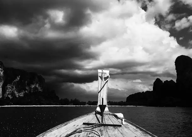 In the boat at Railway Beach - Krabi- Thailand