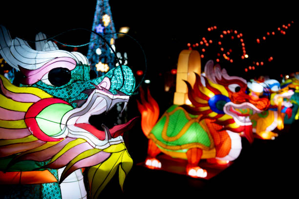 istock Chinese New Year activities, dragon 1094013324