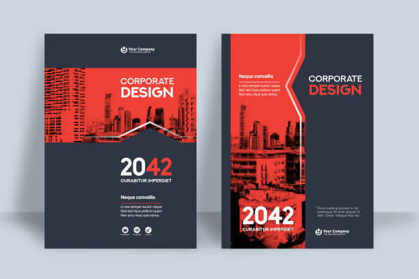 Corporate Book Cover Design Template in A4 Corporate Book Cover Design Template in A4. Can be adapt to Brochure, Annual Report, Magazine,Poster, Business Presentation, Portfolio, Flyer, Banner, Website. magazine cover stock illustrations