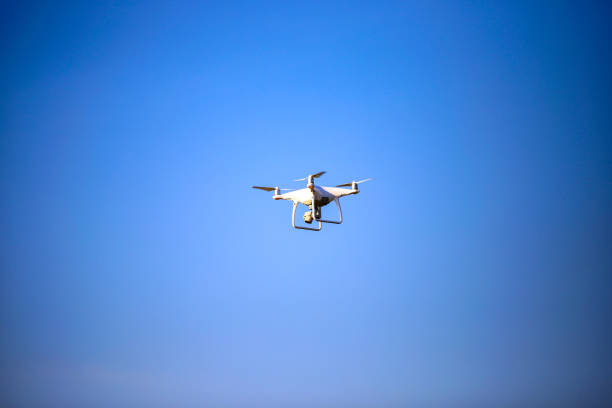 istock Low Angle View Of Drone Against Clear Blue Sky 1094019742