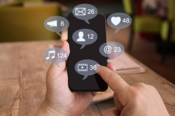 istock Social media icon computer network connection community people mobile phone app 1094024006