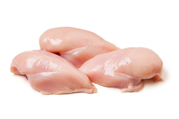istock Raw chicken fillets close up on white 1094027634