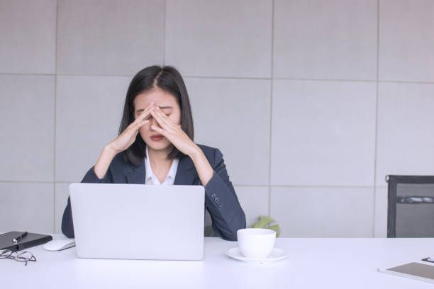istock woman has office syndrome and 1094032118