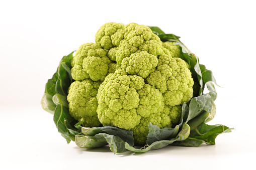 green cabbage, cauliflower