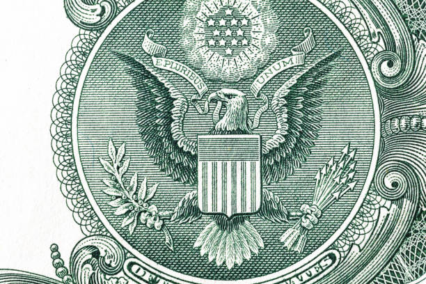istock Closeup of back side of 1 dollar bill 1094047672